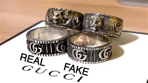 fake gucci ring vs real|how to authenticate gucci slides.